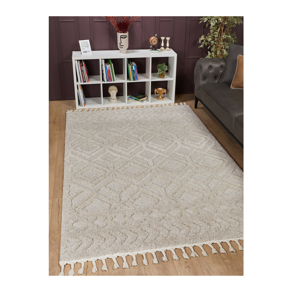 venucci home & living Ariana Bukleli Yumuşak Peluş Post Shaggy Çocuk Odası Oturma Odası Salon Mutfak Halısı 100 x 150 Beden Kilim Fiyatı