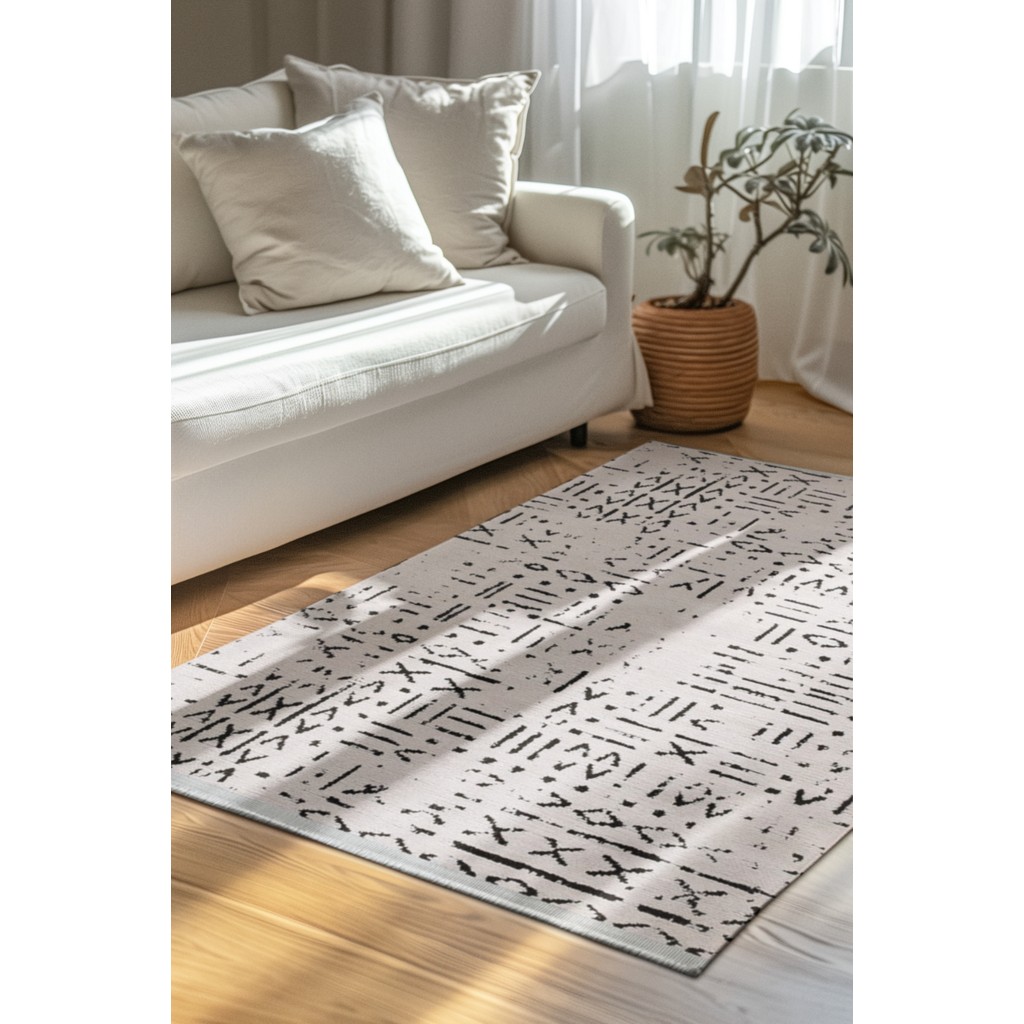 Venüs Beyaz Iskandinav Desenli Kaymaz Pamuk Kilim – Makinede Yıkanabilir, Modern ve Dayanıklı Tasarım - Kırık Beyaz - 80 x 50 cm SSD / Solid State Drive Fiyatı