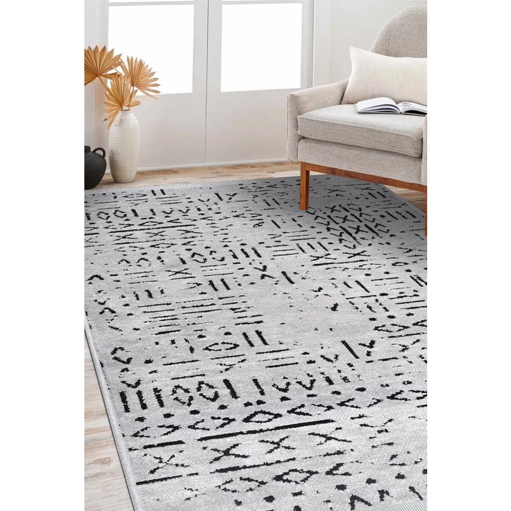 Venüs Gri İskandinav Desenli Kaymaz Pamuk Kilim – Makinede Yıkanabilir, Modern ve Dayanıklı Tasarım Halı - 80 x 50 cm SSD / Solid State Drive Fiyatı
