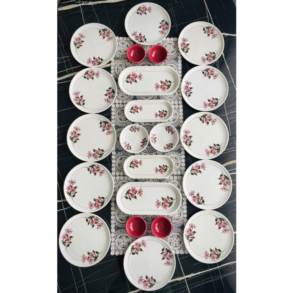 VENÜS HOME DECORATION Kar Çiçeği 12 Kişilik 22 Parça Kahvaltı Takımı Kahvaltı Takımı Fiyatı