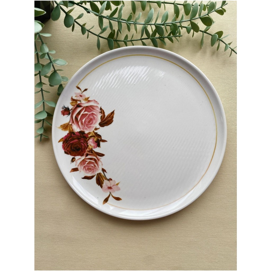 Venüs Home Gülpembe 25 cm Büyük Servis Tabağı - 25 x 25 Diğer Fiyatı