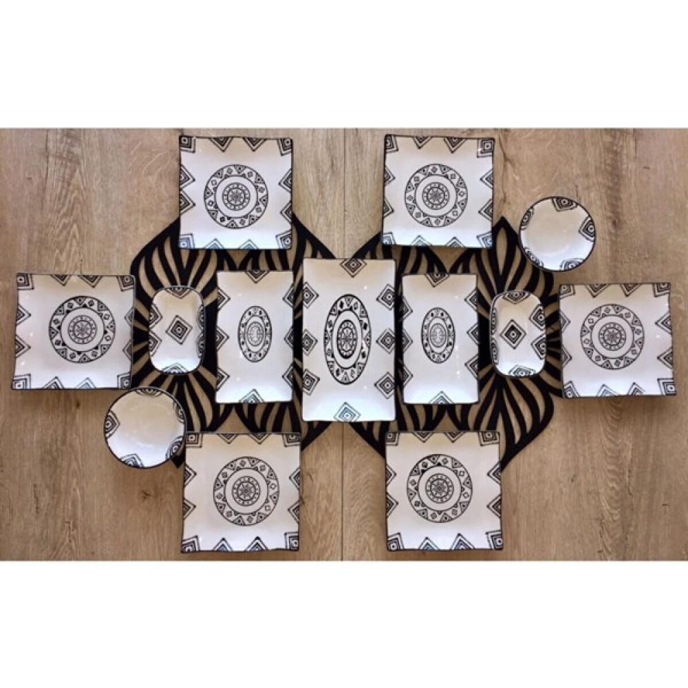 Venüs Home Kilim Desen 6 Kişilik 13 Parça Kahvaltı Takımı Kilim-13 Kahvaltı Takımı Fiyatı