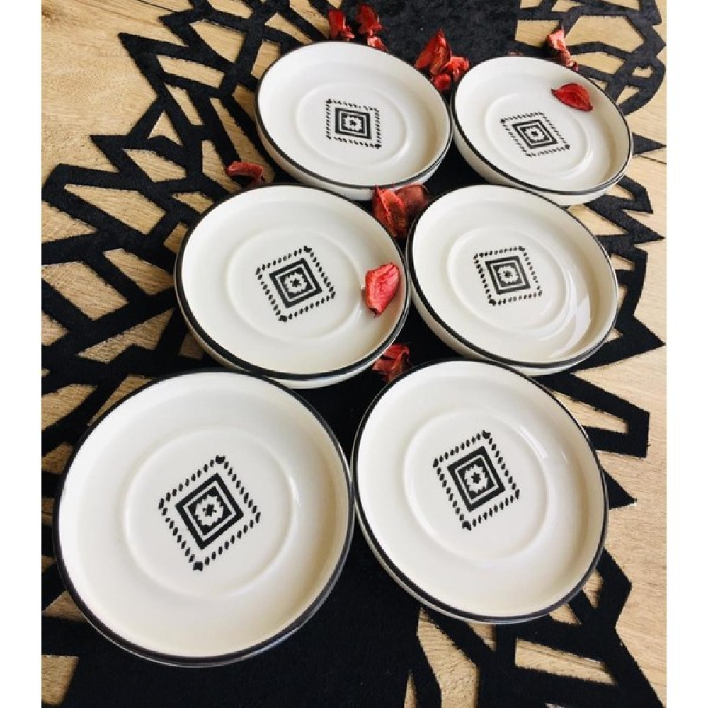 Venüs Home Kilim Desen 6 Lı Çay Tabağı Kahvaltı Takımı Fiyatı