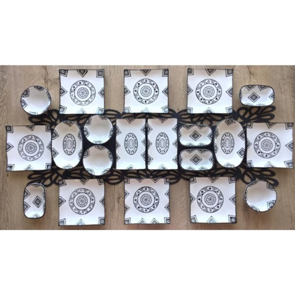 Venüs Home Kilim Desen 8 Kişilik 20 Parça Kahvaltı Takımı Kahvaltı Takımı Fiyatı