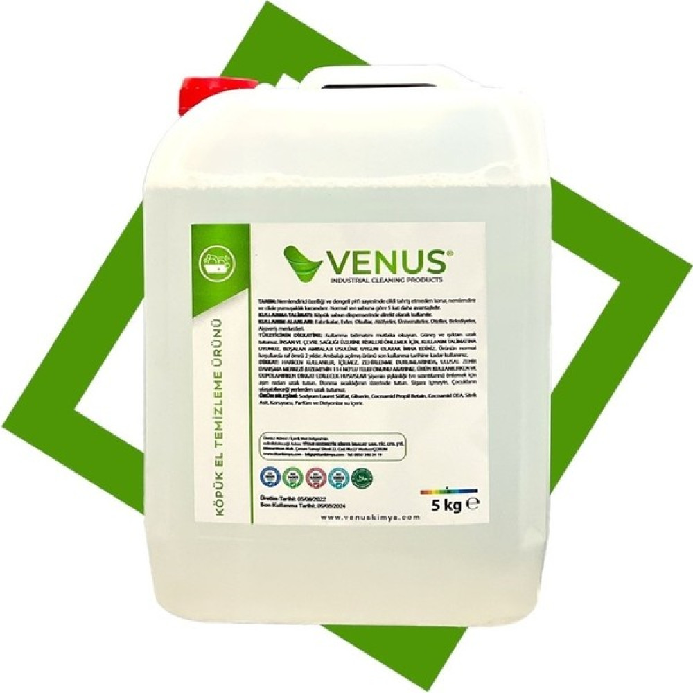 Venüs Köpük El Temizleme Ürünü - 5 kg Sabunlar Fiyatı