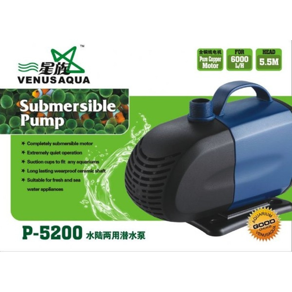 Venusaqua P5200 Akvaryum Sump Kafa Motoru 6000 Lt / H 105W Evcil Hayvan Ürünleri Fiyatı