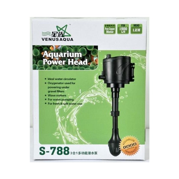 Venusaqua S-788 Tepe Akvaryum Filtresi Motoru 1500L/H 25W Evcil Hayvan Ürünleri Fiyatı