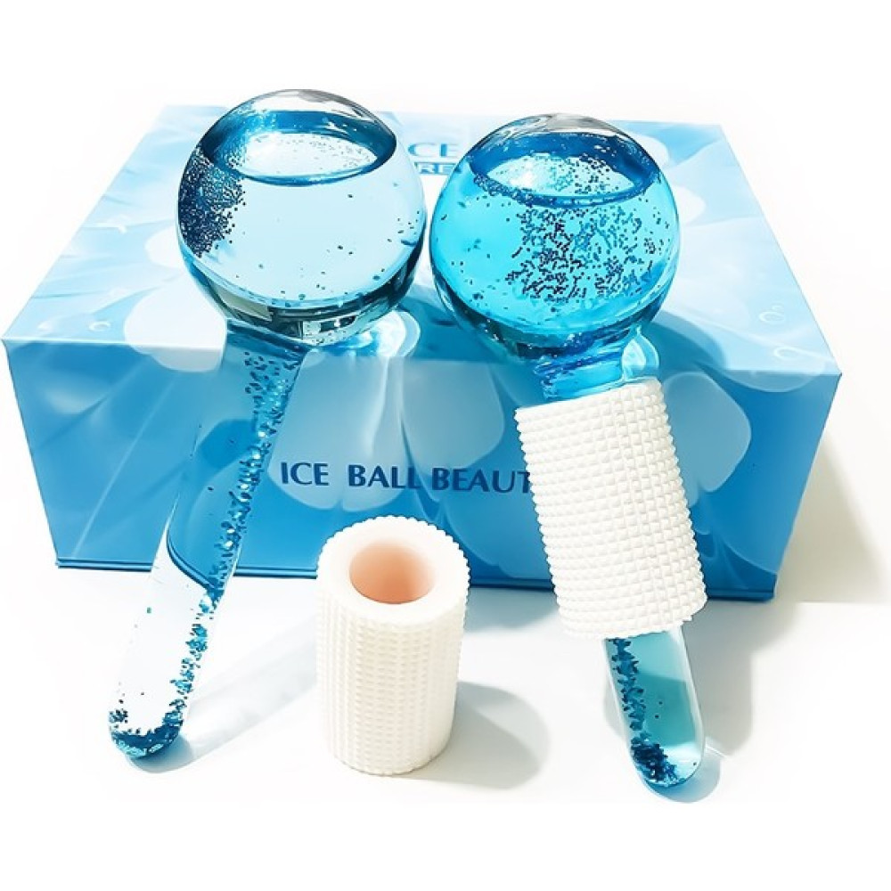 Venzen Ice Globes Buz Küresi Soğuk Masaj ve Terapi Topu 2 Adet BORASİLİKAT CAM(Mavi) SAKLAMA KUTULU - Mavi Cilt & Yüz Temizleme Cihazları Fiyatı