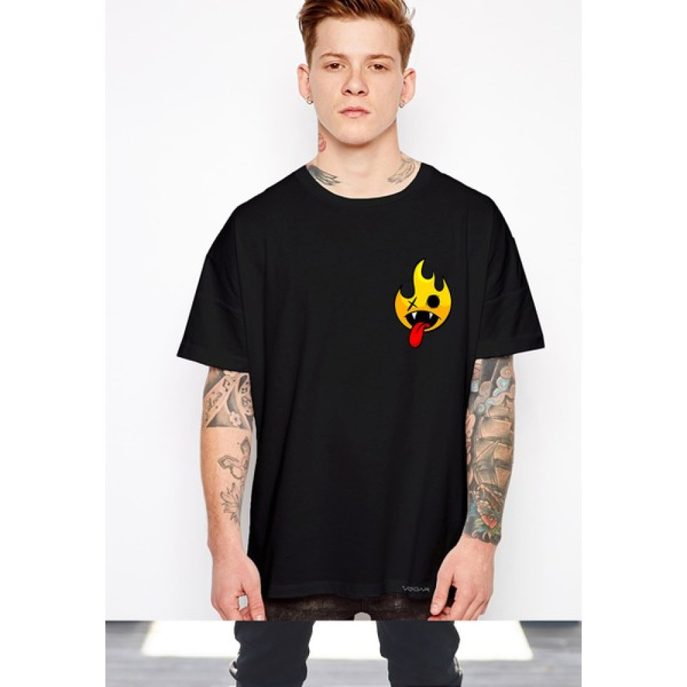 Veqar Death Fine Baskılı Oversize T-Shirt Erkek T-shirt Fiyatı