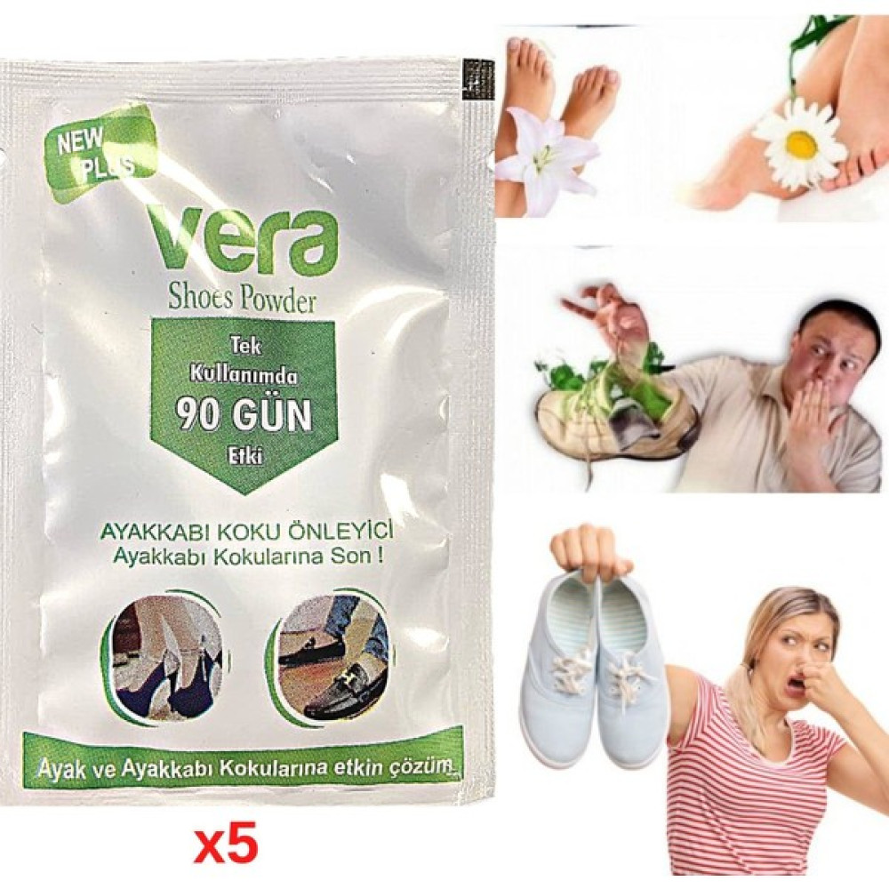 Vera Ayak Kokusu Giderici Ayakkabı Içi Koku Önleyici 5 Paket X10 gr Ayak Bakımı Fiyatı