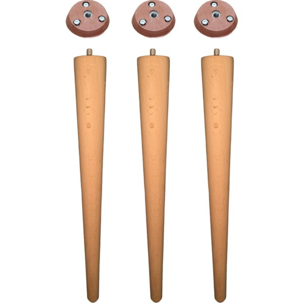 Vera Hediyelik Eşya 3'lü Ahşap Ayak 41 cm Konik Sehpa Ayağı-Sandalye-Tabure-Masa Ayağı Çap:4,6cm UZUNLUK:41CM 3301000000443 - Gürgen - Rose Nalburiye & Hırdavat Fiyatı