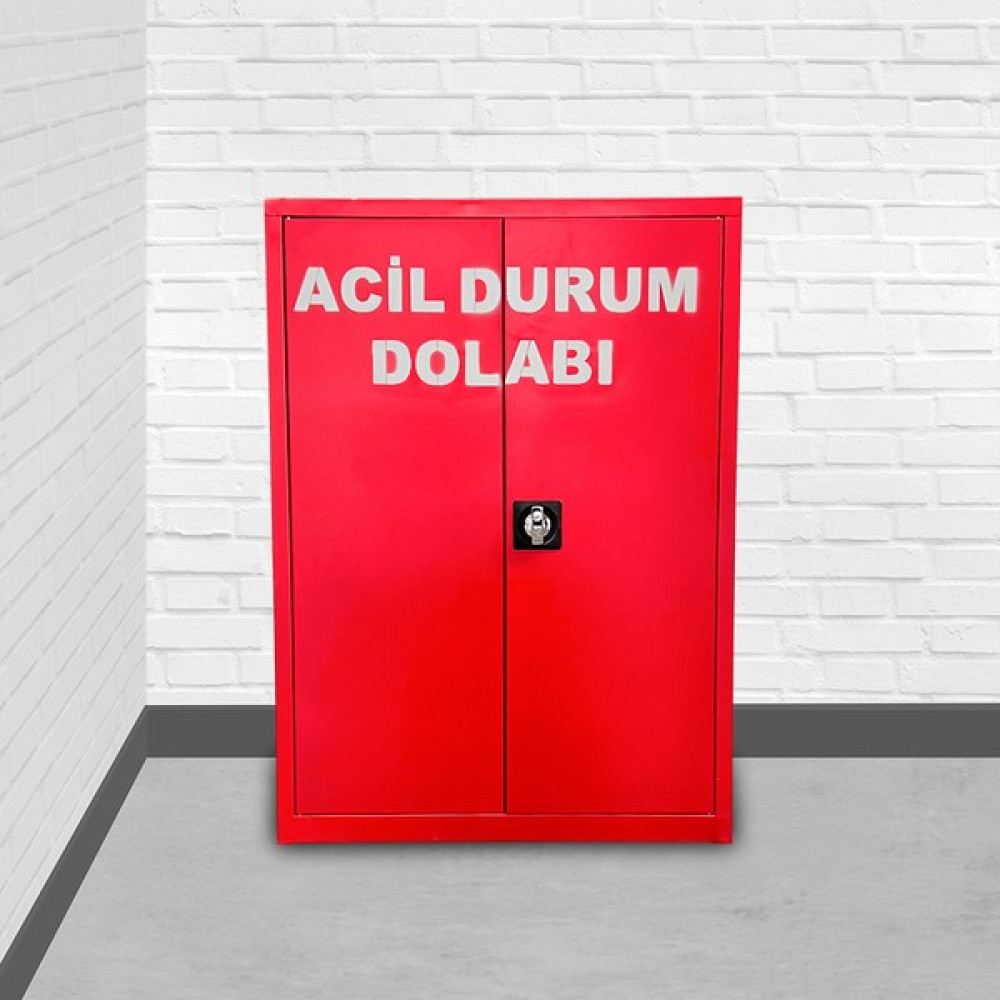Vera Ofis Mobilya Ilk Yardım Dolabı - Kırmızı Evrak Dolabı Fiyatı