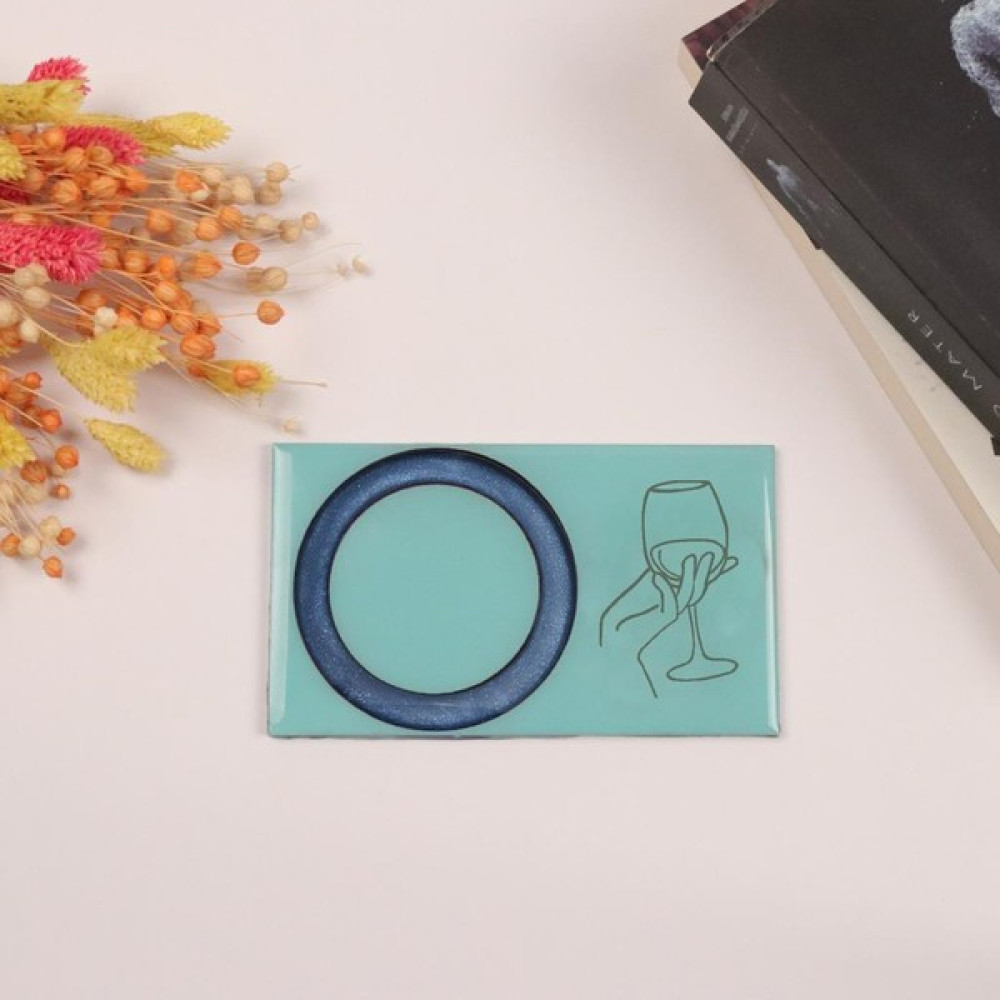 Veraart Epoksili Kadeh Görselli Bardak Altlığı - Mint Oto Boyaları Fiyatı