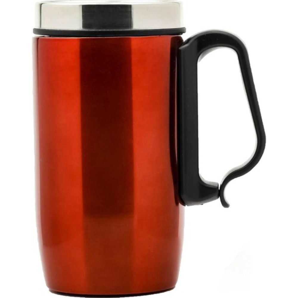 Verahed Çift Katman Kauçuk Taban 280ML Kulplu Paslanmaz Çelik Küçük Termos Bardak Kırmızı Mug Kupa Çay Kahve Termosu Kamp Mutfağı Fiyatı