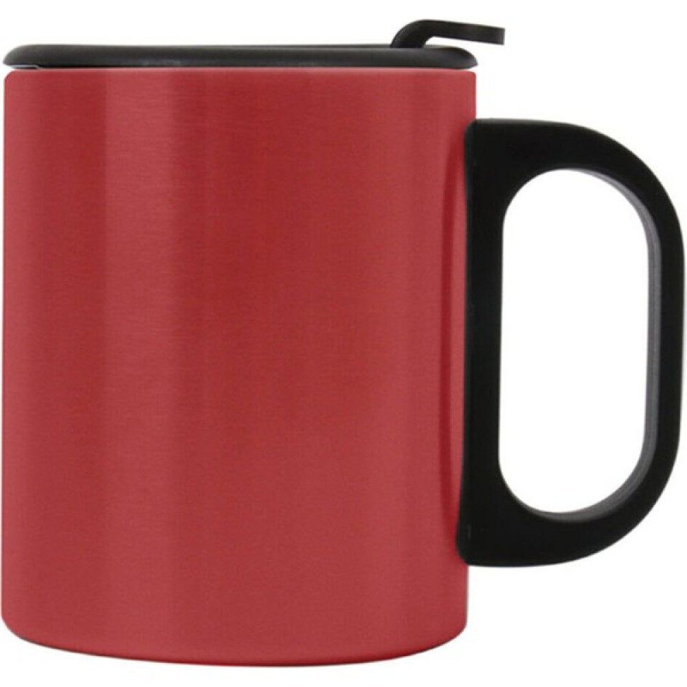 Verahed Çift Katman Paslanmaz Çelik Kolay Içim Kulplu Termos Bardak 300ml Mat Kırmızı Mug Kupa Kamp Mutfağı Fiyatı