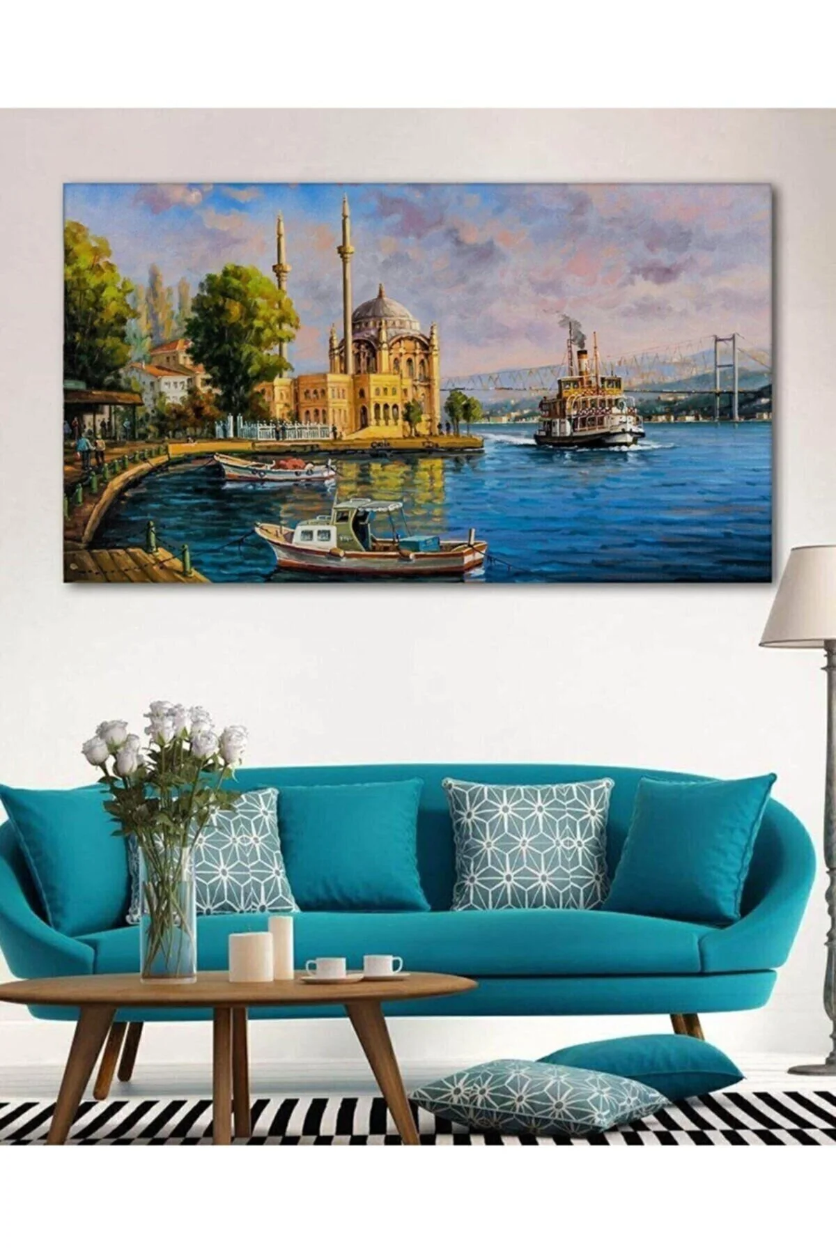 VeraStore Istanbul Manzara Resimli Duvar Dekorasyon Kanvas Tablo 50 x 70 Beden" Tablo & Poster Fiyatı