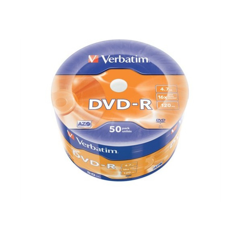 Verbatim DVD-R 4.7GB 16X Hızında 50'li Spindle 43788 CD / DVD Aksesuarları Fiyatı