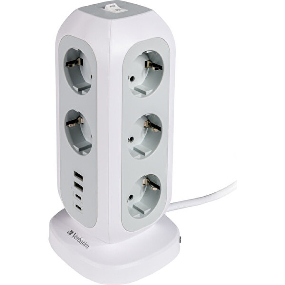 Verbatim Eupt-01 Eu Çok Fişli Güç Kulesi 11 x Ac 2 x Usb 2 x Type-C Prizler Fiyatı