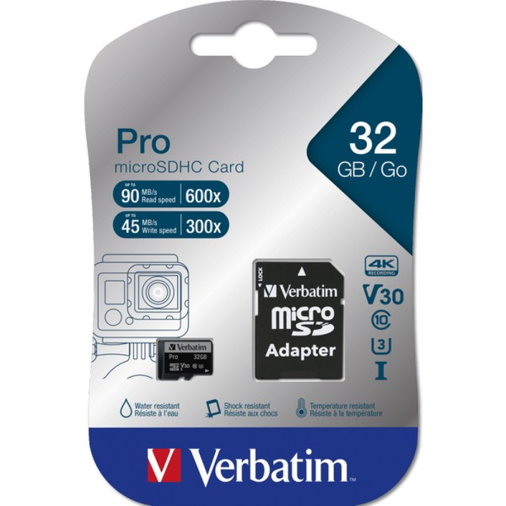 Verbatim Micro Sdhc 32GB Pro Class 10 Hafıza Kartı Hafıza Kartları Fiyatı