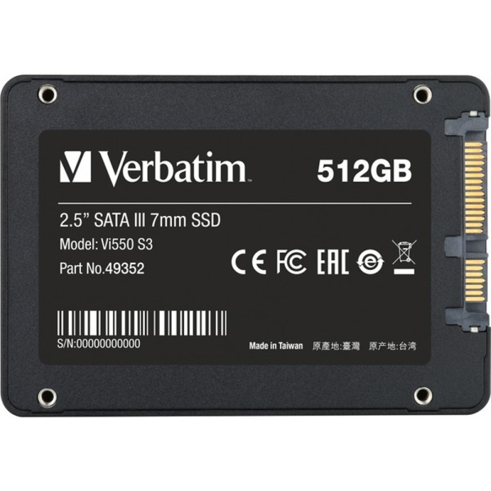 Verbatim VI550 S3 512GB 520MB-500MB/SN Sata-3 2.5' SSD SSD / Solid State Drive Fiyatı