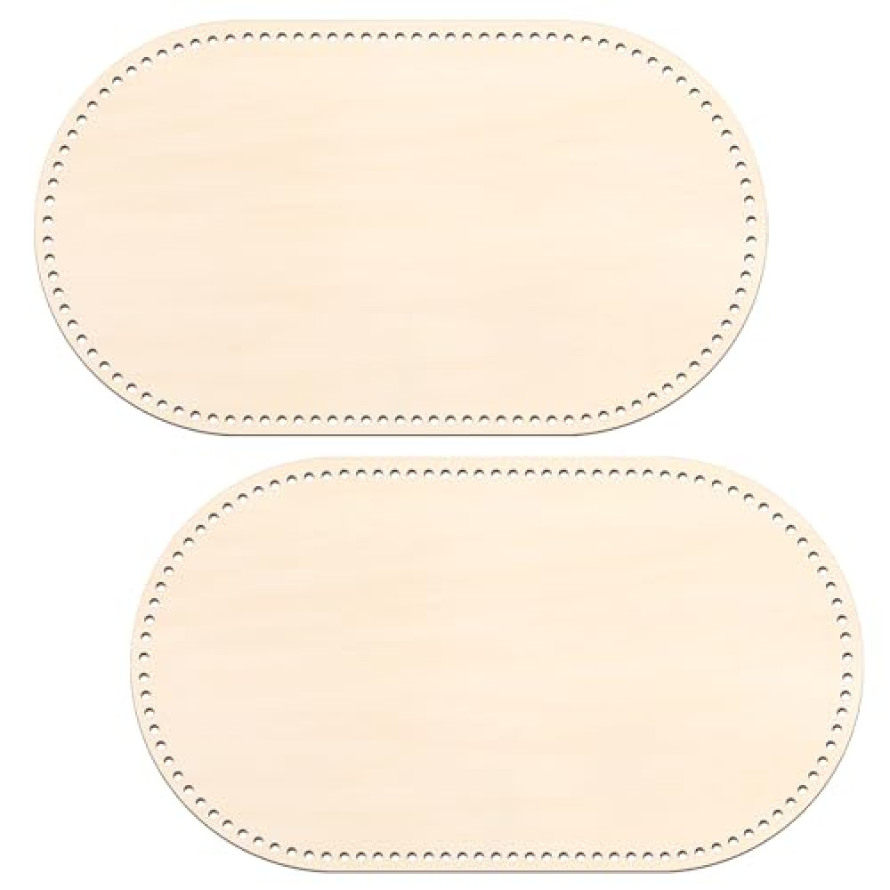 Vercraft 1 Pc Moses Basket Wood Bottom 27.56 x 15.75 inches/ 70 x 40 cm Oval Natural Wood Base Shaper for DIY Crochet or Knitting Weaving Crafts Home Decoration (Base Only) Hole: 1cm Furniture & Decor Fiyatı