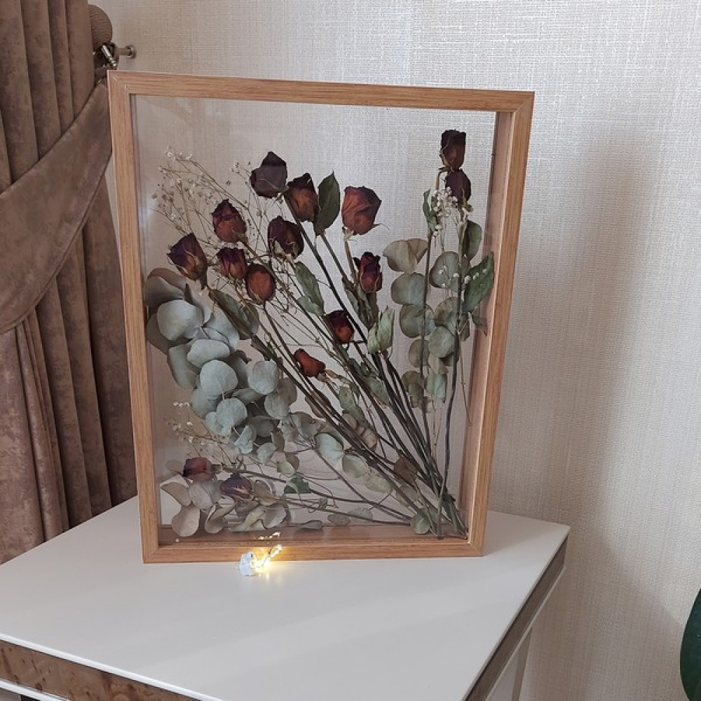 Verda Çerçeve Bambu Ledli 40X50 cm Çift Yönlü Anı Çerçevesi! Gül Kutusu Şeffaf Gül Kutusu Resim & Fotoğraf Çerçevesi Fiyatı