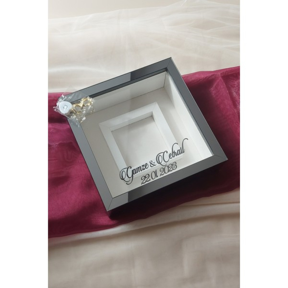 Verda Çerçeve Ledli 25X25 cm Fotoğraf Bölümlü Füme Pleksi Kaplı Verda Anı Çerçevesi-6 cm Derinlikli Anı Çerçevesi Resim & Fotoğraf Çerçevesi Fiyatı