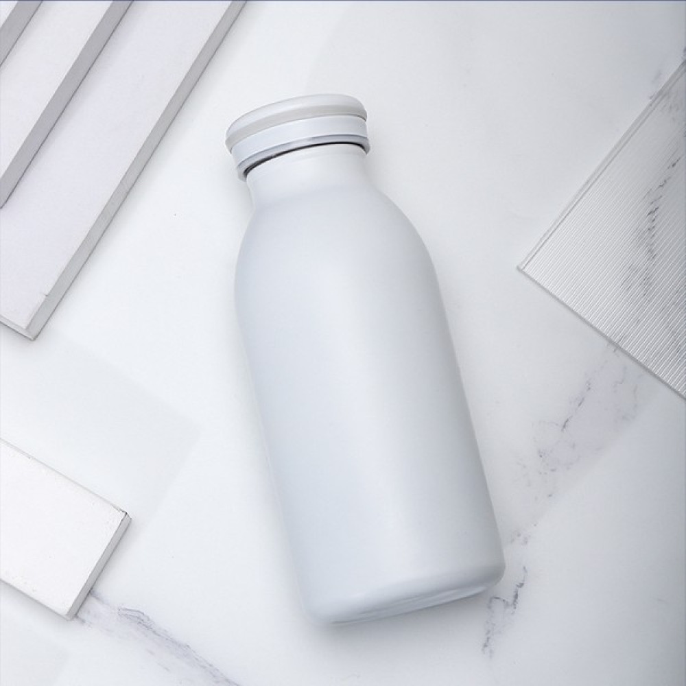 Verethragna Termos Macaron Renk Metal Sevimli Öğrenci Paslanmaz Çelik Su Bardağı Küçük Taze Süt Şişesi (Yurt Dışından) - Beyaz - 350 ml Suluk Fiyatı