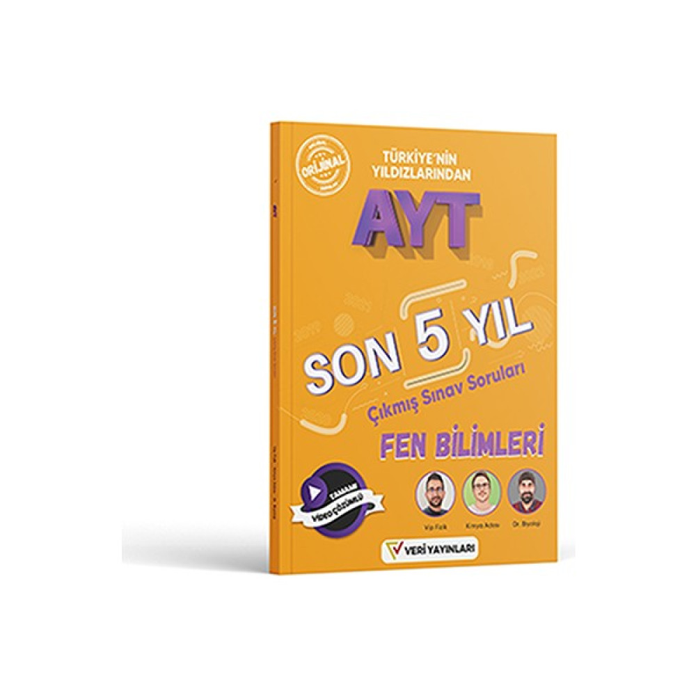 Veri Yayınları Ayt Fen Bilimleri Son 5 Yıl Video Çözümlü Orijinal Çıkmış Sorular ve Çözümleri 2023 Ders Sınav Kitapları Fiyatı