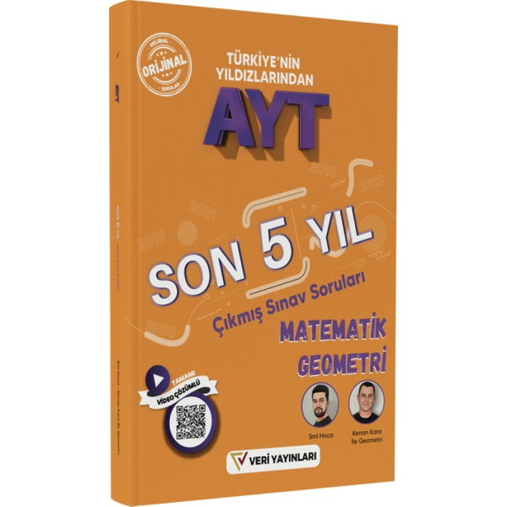 Veri Yayınları Ayt Matematik-Geometri Son 5 Yıl Video Çözümlü Orijinal Çıkmış Sorular ve Çözümleri 2023 Matematik Fiyatı