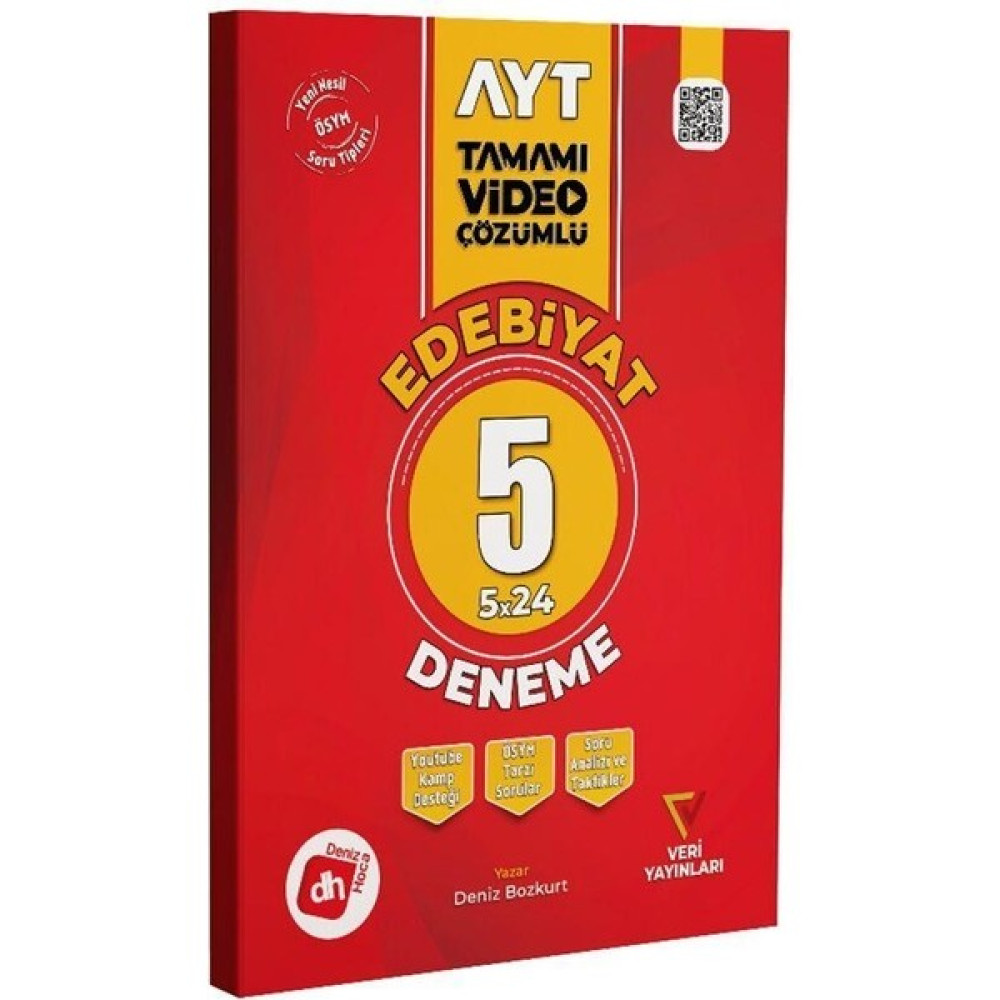 Veri Yayınları Deniz Hoca AYT Edebiyat Deneme 5’li 2023 Temel Yeterlilik Testi (TYT) Fiyatı