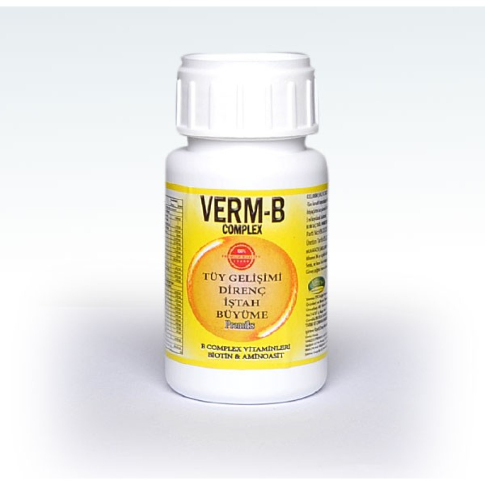 Vermb Complex- Tavuk Civciv Kaz Keklik Muhabbet kuşu Kanarya Güvercin Tüy Dökme Sorunu ve Tüyden Çıkarma Biotin Vitamin Evcil Hayvan Ürünleri Fiyatı