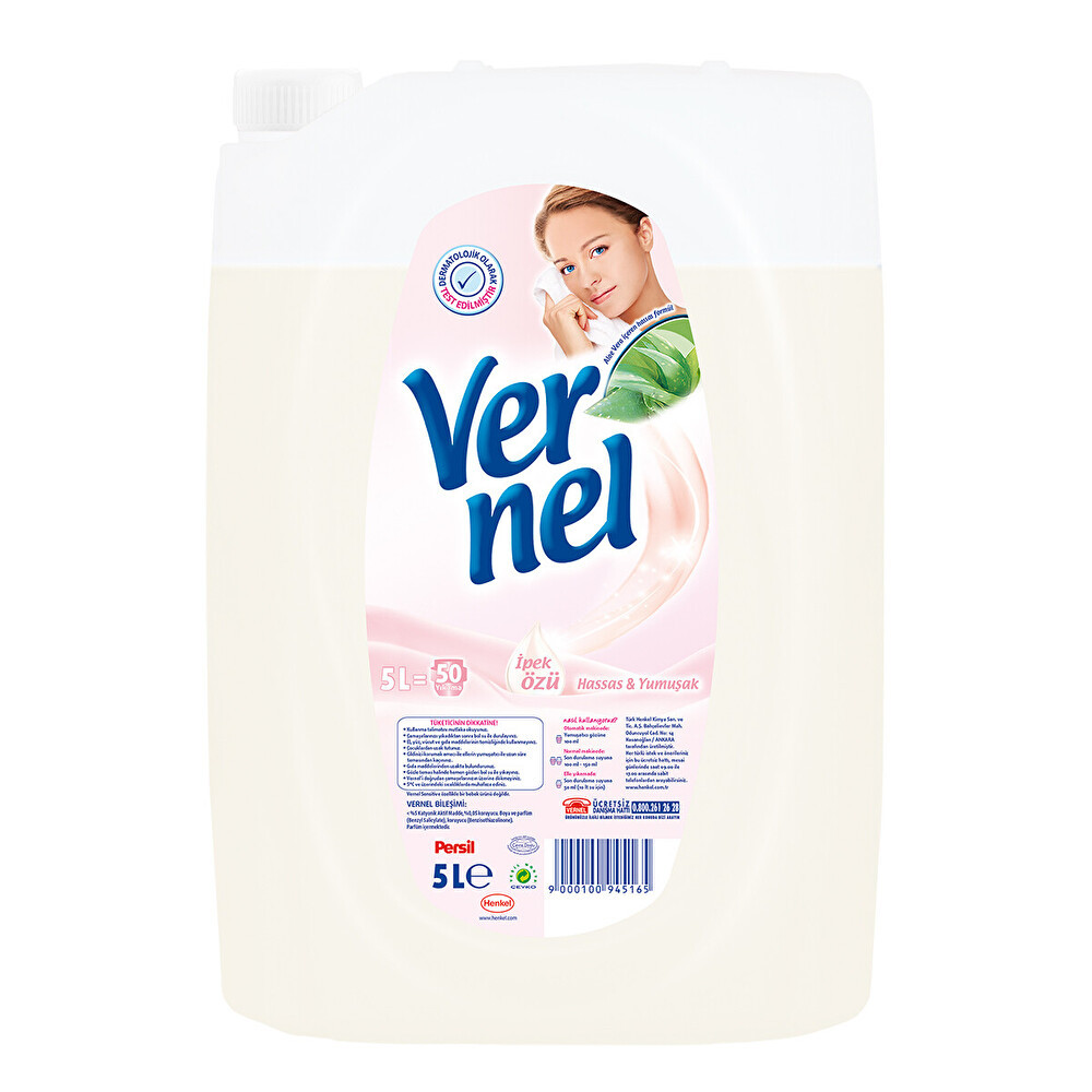 Vernel Hassas Ve Yumuşak 5 Lt 50 Yıkama Yumuşatıcı Fiyatı