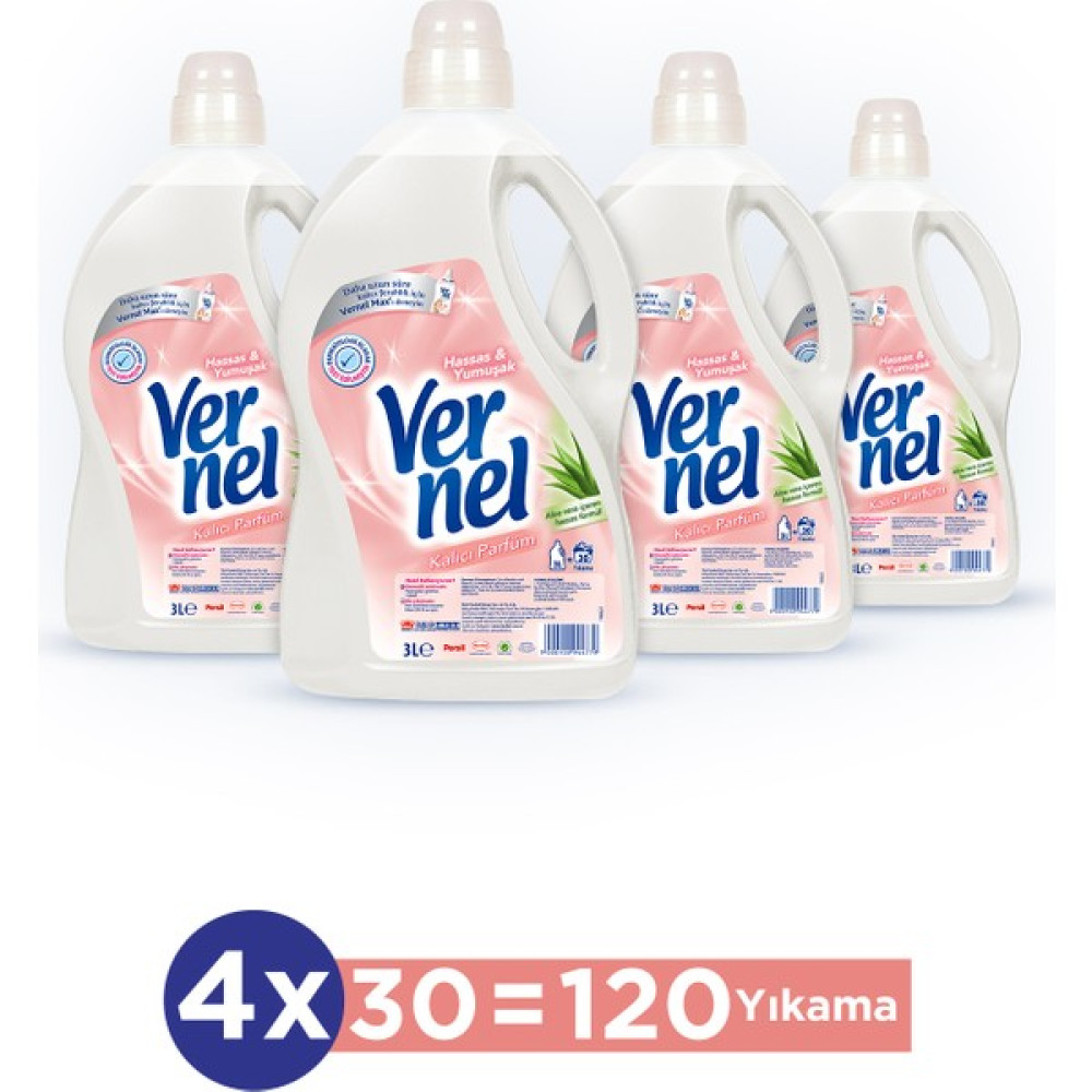 Vernel Hassas&Yumuşak 4x3L - 3 lt Yumuşatıcı Fiyatı