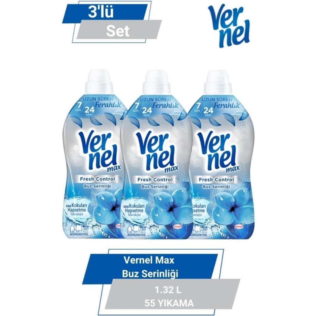 Vernel Max Buz Serinliği 1.32 Lt 55 Yıkama 3'lü Set - 1,32 lt Diğer Fiyatı
