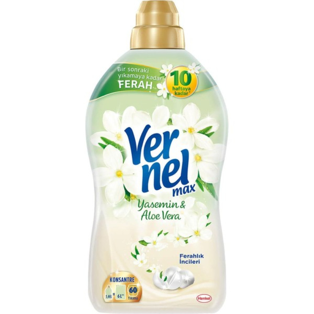 Vernel Max Konsantre Yasemin & Aloe Vera Çamaşır Yumuşatıcısı 1440 ml - 118 ml Yumuşatıcı Fiyatı