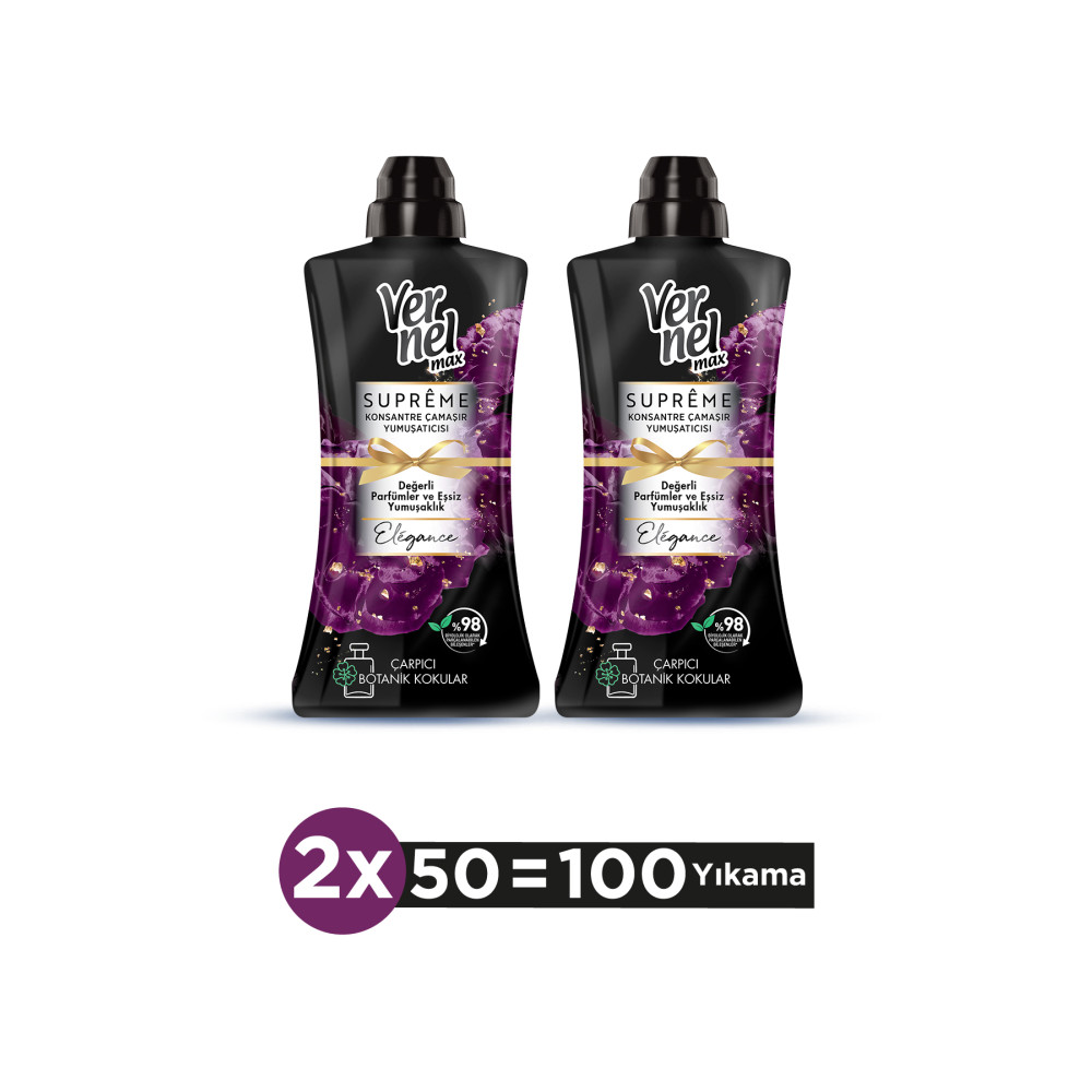 Vernel Max Supreme Elegance 1.2l (2Lİ SET) (2X1.2L) Yumuşatıcı Fiyatı