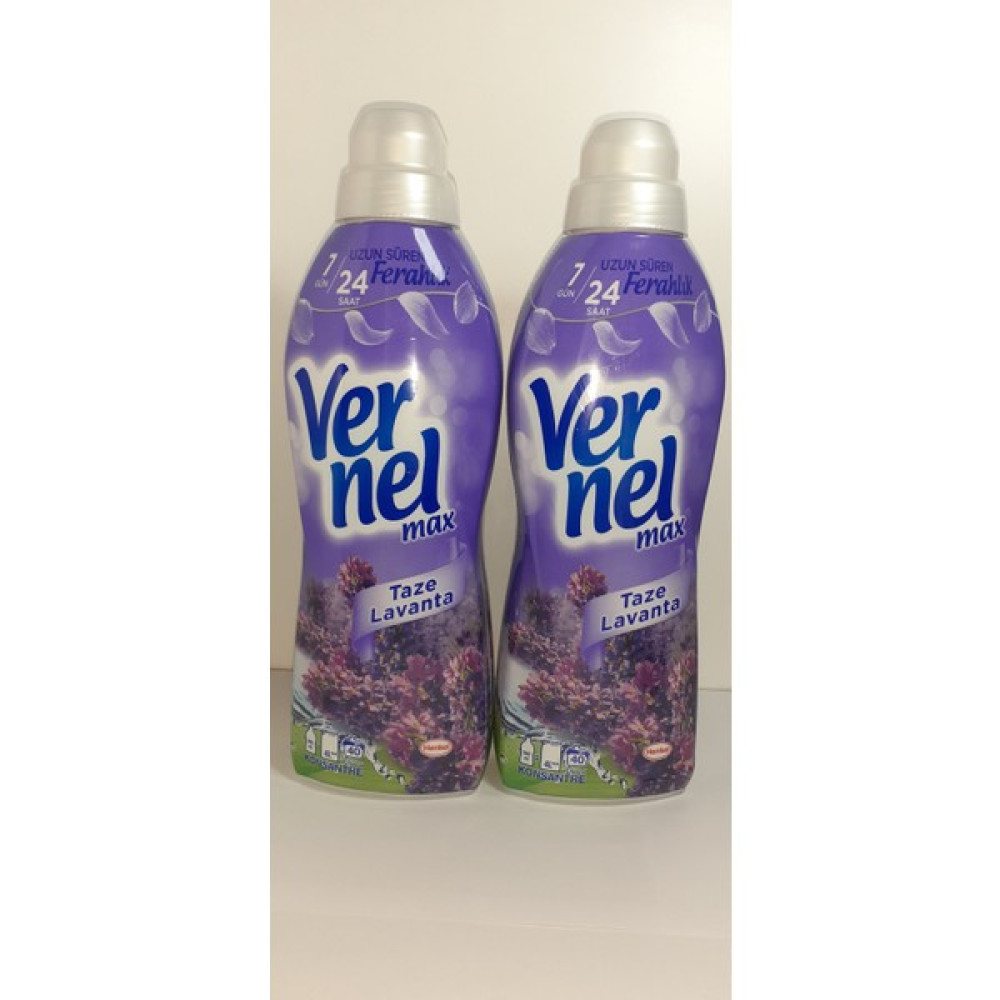 Vernel Max Taze Lavanta 960 ml Konsantre 40 Yıkama x 2 Adet Yumuşatıcı Fiyatı