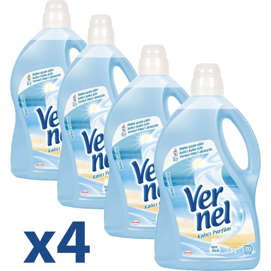 Vernel Yumuşatıcı Deniz Esintisi 3lt 4lü - 12 lt Çamaşır Yıkama Fiyatı