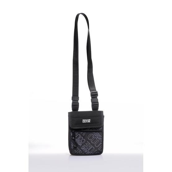 Versace E1YZBB54 Siyah Yazılı Erkek Askılı Çanta