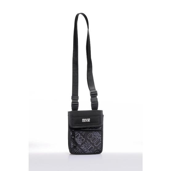 Versace E1YZBB54 Siyah Yazılı Erkek Askılı Çanta