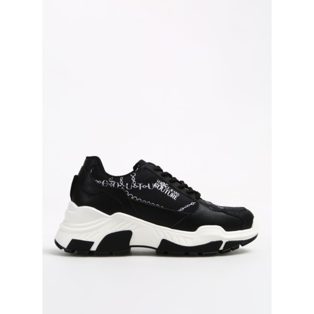 Versace Jeans Couture Siyah Kadın Deri Sneaker 75VA3SP3ZP310L01 Spor Ayakkabı Fiyatı