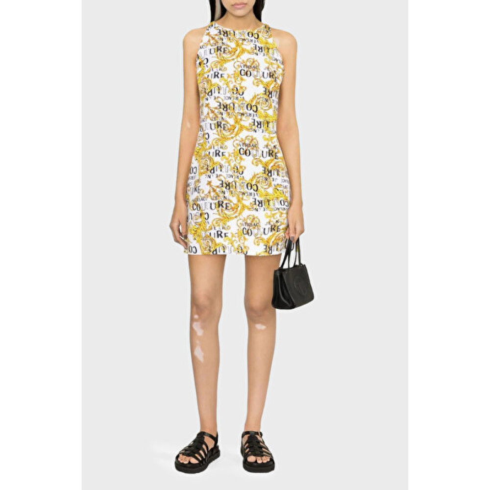 Versace Jeans Couture Streç Pamuklu Regular Fit Mini Elbise 74HAO959 ES042L54 G03 Bayan Elbise 74HAO959ES0 42L54 G03 Elbise Fiyatı
