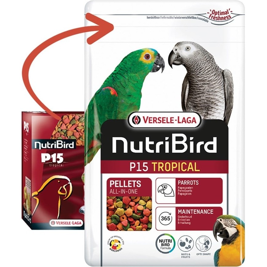 Versele-Laga Nutribird P15 Tropical 1 kg Papağanlar İçin Tam ve Dengeli Pelet Yem SSD / Solid State Drive Fiyatı