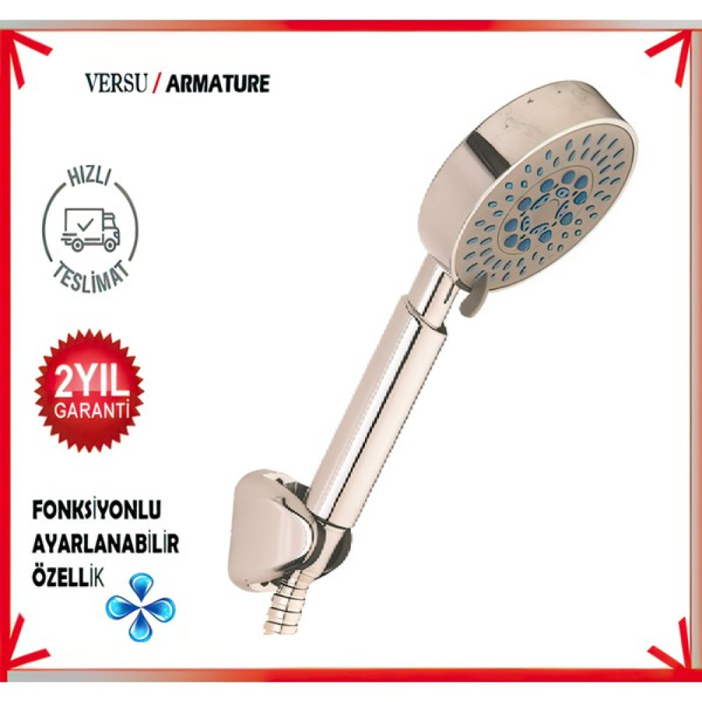 Versu Armature Fonksiyonlu Banyo Duş Başlığı Seti Fiskiyesi / Duş / Lüks - Krom Duş Seti Fiyatı