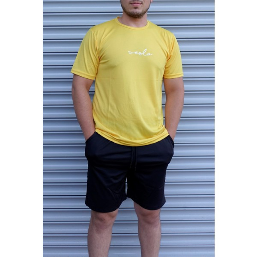 Vesla Sportswear Eşofman Takımı Vesla El Yazısı Baskılı Alt Üst Şort Tshirt Eşofman Takımı Erkek Eşofman Fiyatı