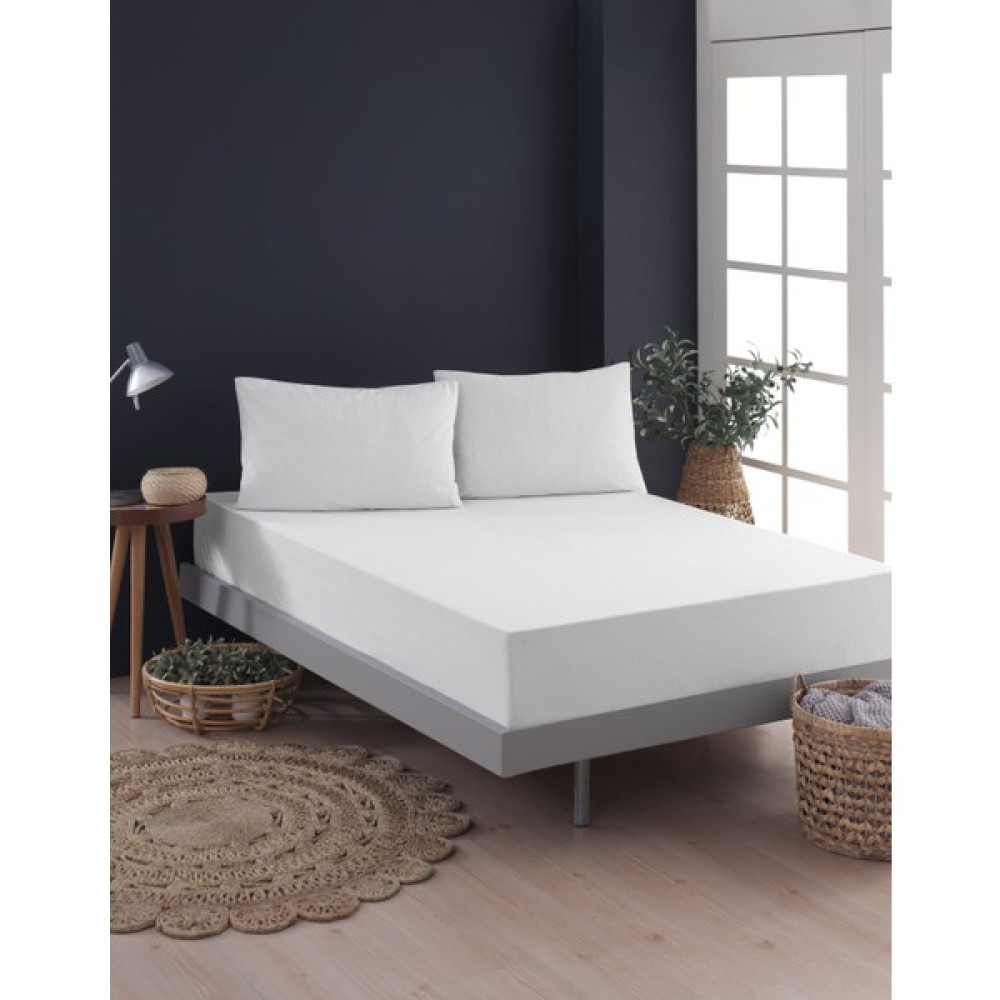 Vessino Home Alez Fitted Beyaz Pamuklu Su Sıvı Geçirmez Yatak Koruyucu Tek Çift Kişilik Terletmeyen Yatak Alezi - 60 x 120 cm Alez / Yatak Koruyucu Fiyatı