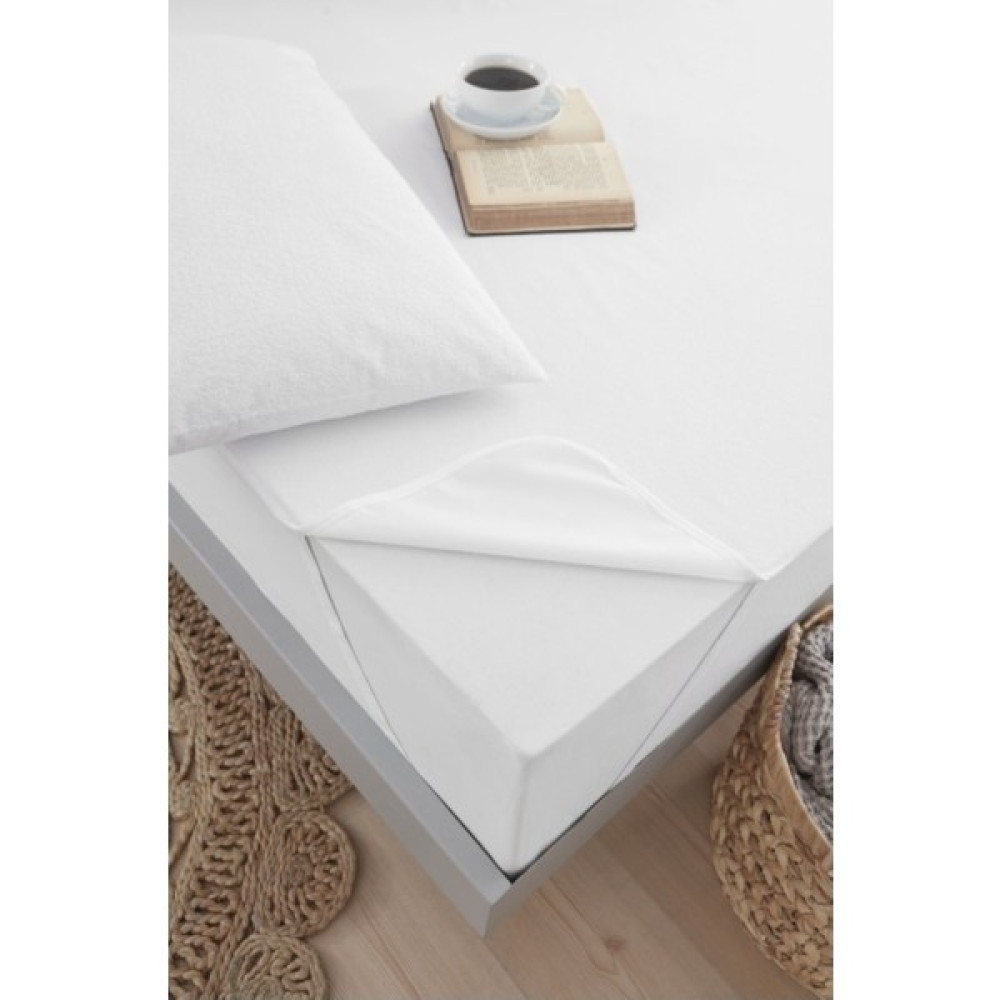 Vessino Home Alez Pamuklu Su Sıvı Geçirmez 4 Köşe Beyaz Yatak Koruyucu Tek Çift Kişilik Terletmeyen Yatak Alezi - 60 x 120 cm Alez / Yatak Koruyucu Fiyatı