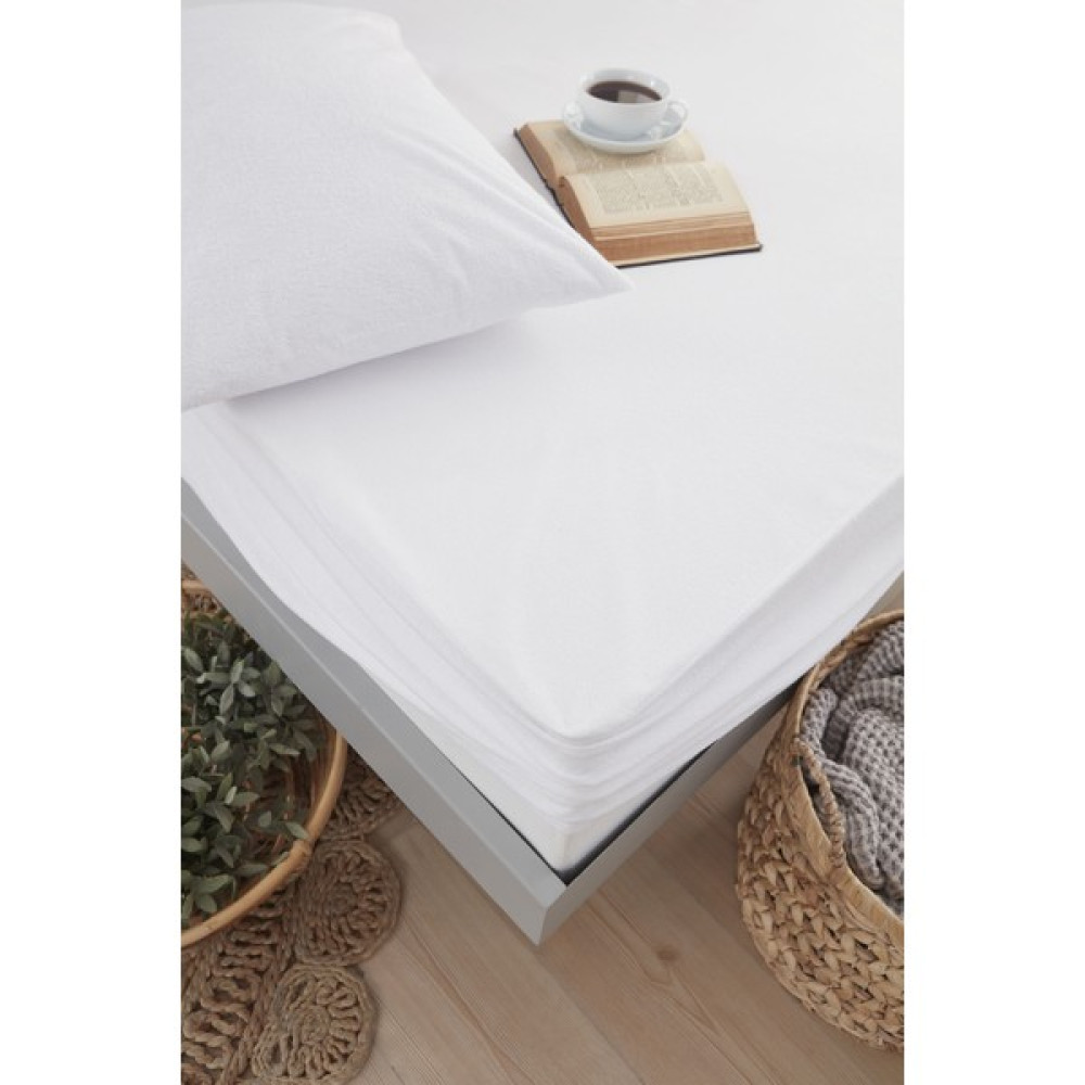 Vessino Home Micro Su Sıvı Geçirmez Alez Fitted Full Kenar Terletmeyen Tek ve Çift Kişilik Beyaz Yatak Koruyucu - 180 x 200 cm Alez / Yatak Koruyucu Fiyatı