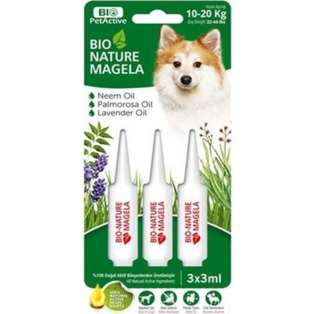 Vestark Bio Petactive Vestark Nature Magela 10-20 kg Köpek Pire Damlası 3 x 3 ml Evcil Hayvan Ürünleri Fiyatı